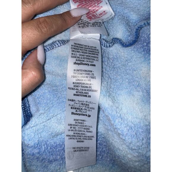 Disney Lion King Run Wild Hoodie Kids 7/8 Blue Tie Dye Simba Timon Pumbaa Retro - Picture 7 of 10